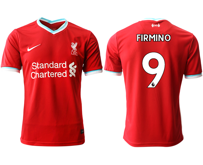 Men 2020-2021 club Liverpool home aaa version #9 red Soccer Jerseys->chelsea jersey->Soccer Club Jersey